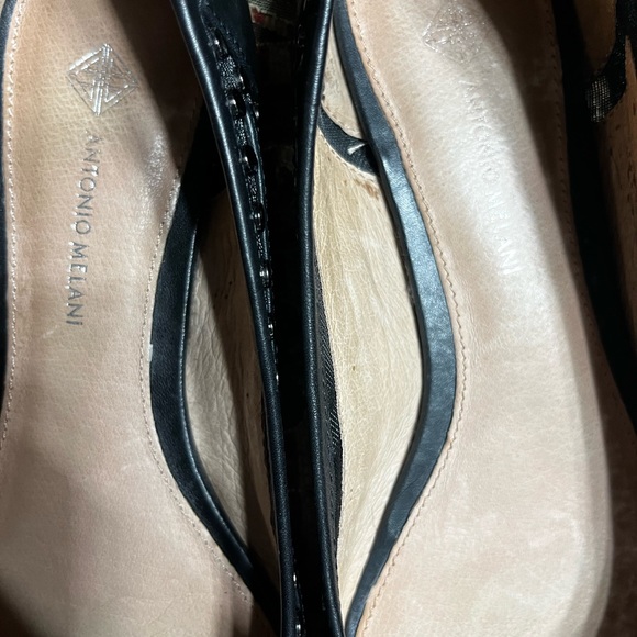 Antonio Melani black ballet flats size 8.5 - Picture 5 of 8